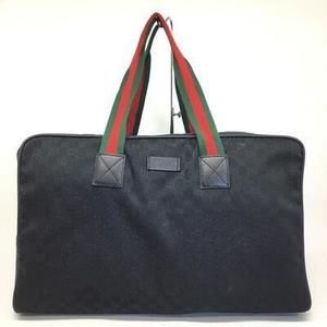 Gucci Black GG Bag Boston